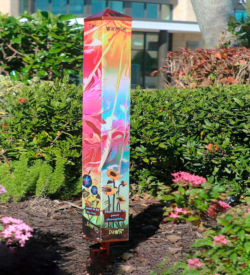 Echo Valley 3781The Warmth of The Sun Spirit Pole, Red/Yellow