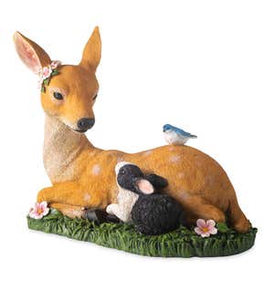 Deer, Bunny and Bird Spring-Themed Indoor/Outdoor Sculpture