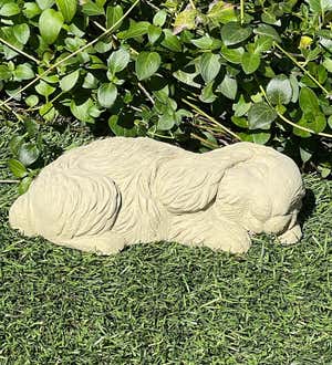 Sleeping Bunny Concrete Garden Sculpture