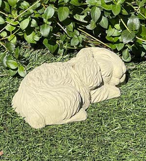 Sleeping Bunny Concrete Garden Sculpture
