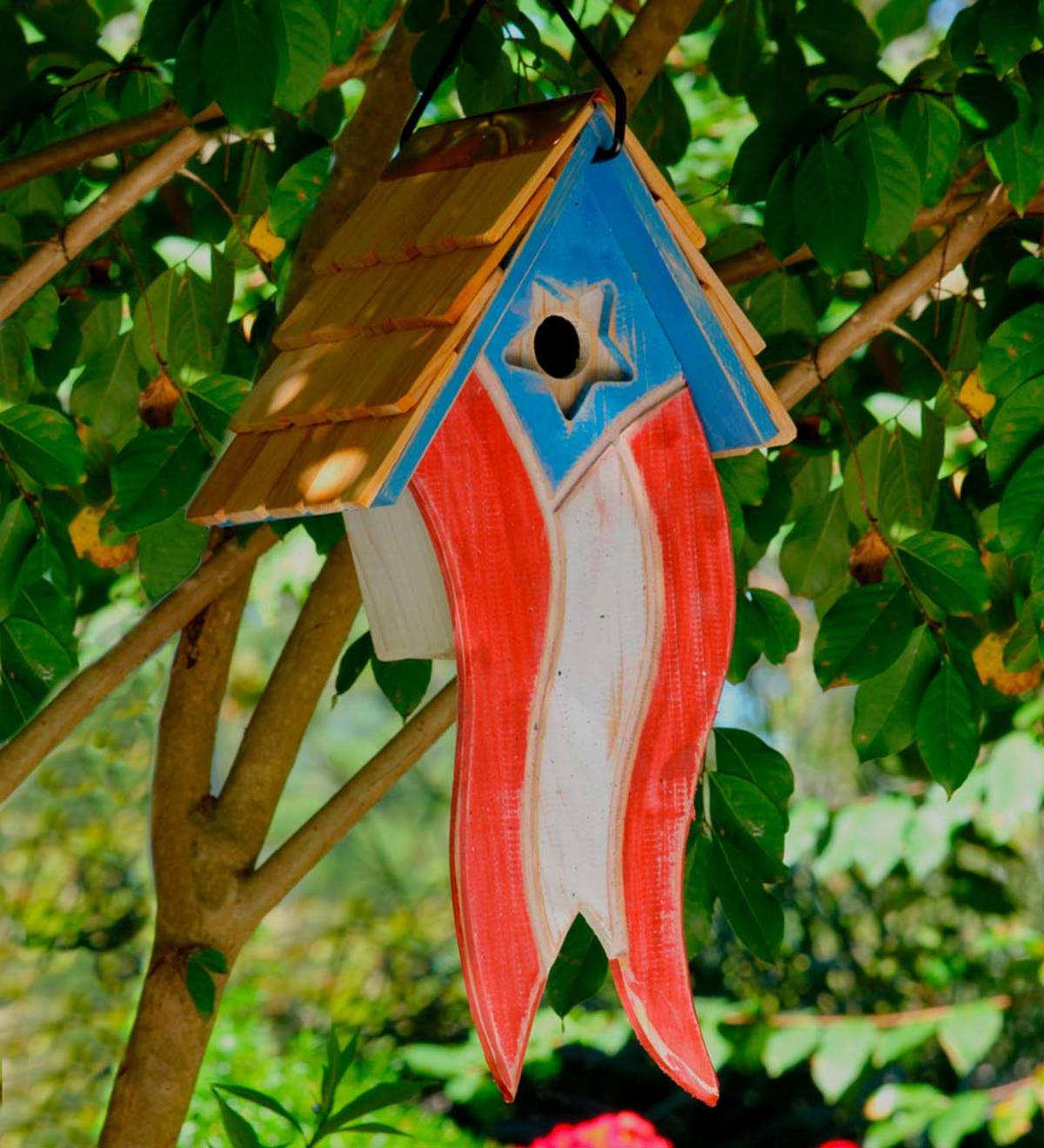 Patriotic Wooden Birdhouse