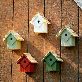 Summer Home Birdhouses, Set of 5