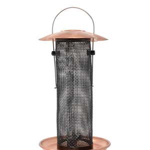 Copper-Colored Hanging Thistle Seed Bird Feeder