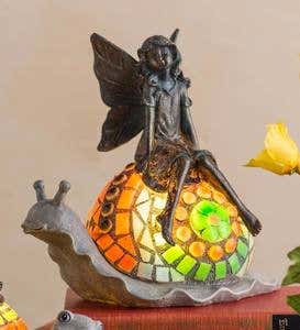 Lighted Fairies on Critters Garden Accent