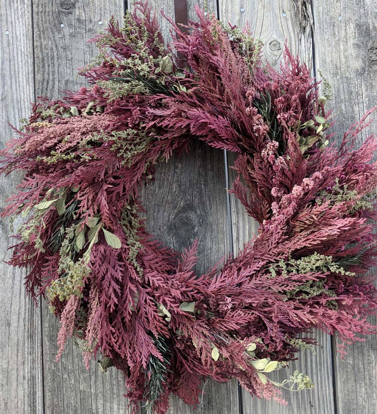 Aroma Burgundy Wreath