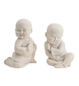 Baby Monk Bookends, Set of 2