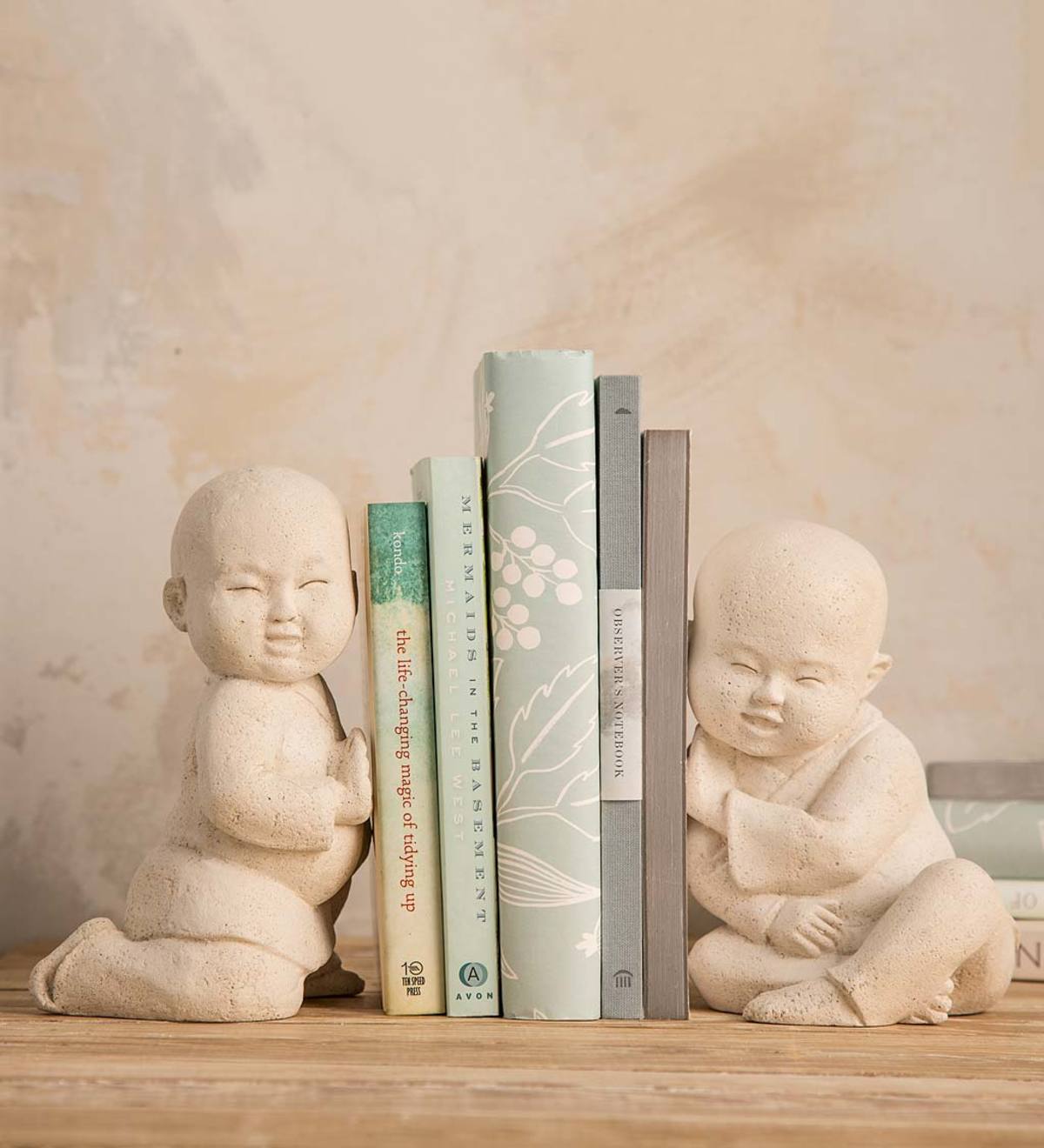 Baby Monk Bookends, Set of 2