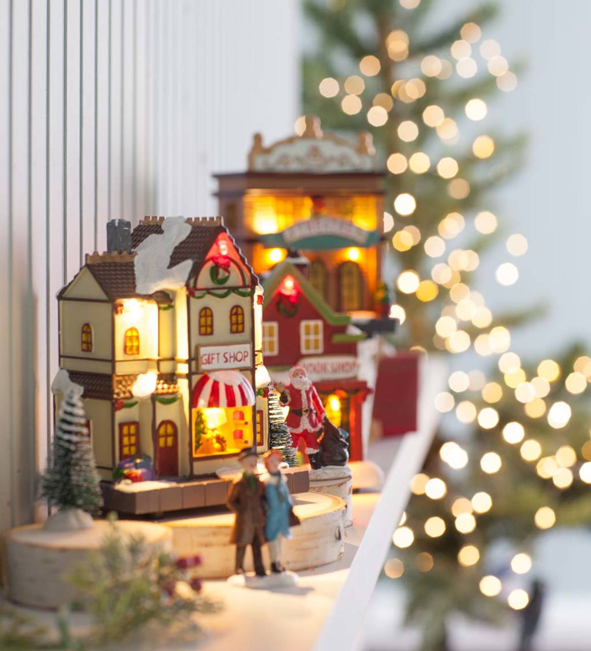 17-Piece Lighted Christmas Village