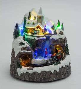Lighted Musical Christmas Village with Train