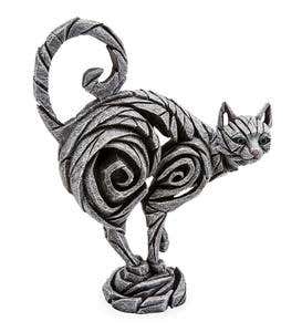 Cast Marble Cat Sculpture