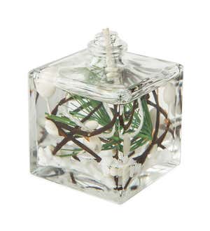 Berries Cube Oil Candle - White