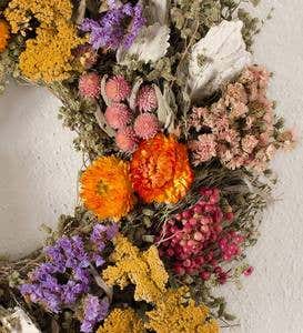 Handcrafted Organic Floral Summer Wreath