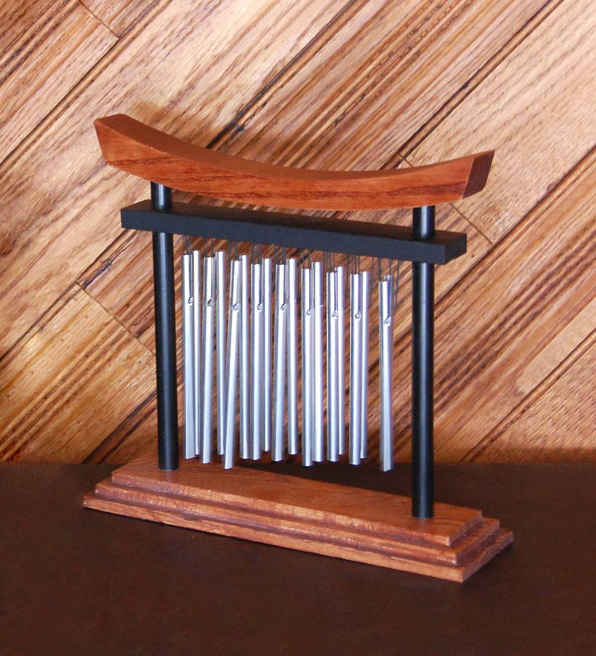Shinto-Inspired Wood and Aluminum Tranquility Chime