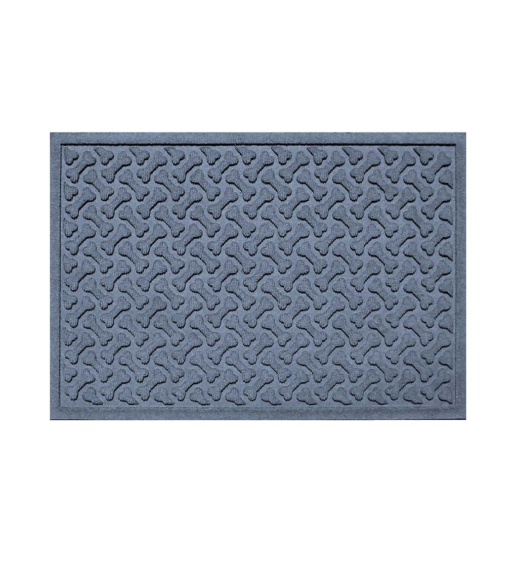 Waterhogs Dog Bones Doormat, 18" x 28" - Bluestone