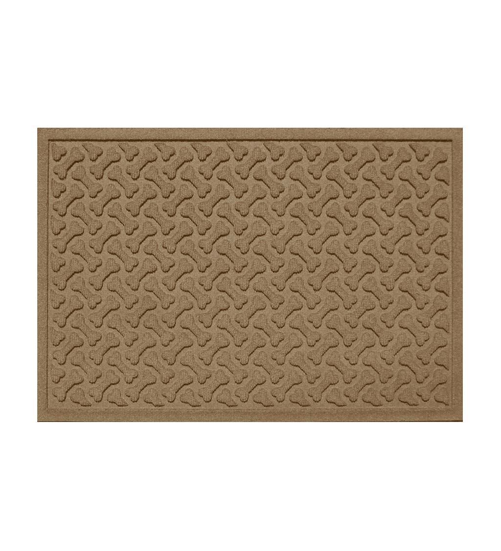 Waterhogs Dog Bones Doormat, 18" x 28" - Camel