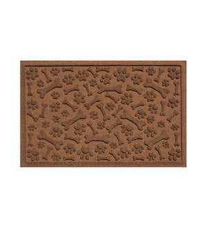 Waterhog Paws and Bones Doormat, 18" x 28" - Charcoal