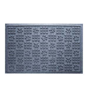 Waterhog Indoor/Outdoor Paws and Squares Doormat, 2' x 3' - Charcoal