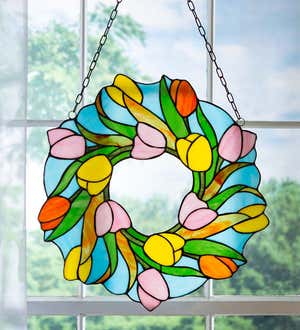 stained glass tulips patterns
