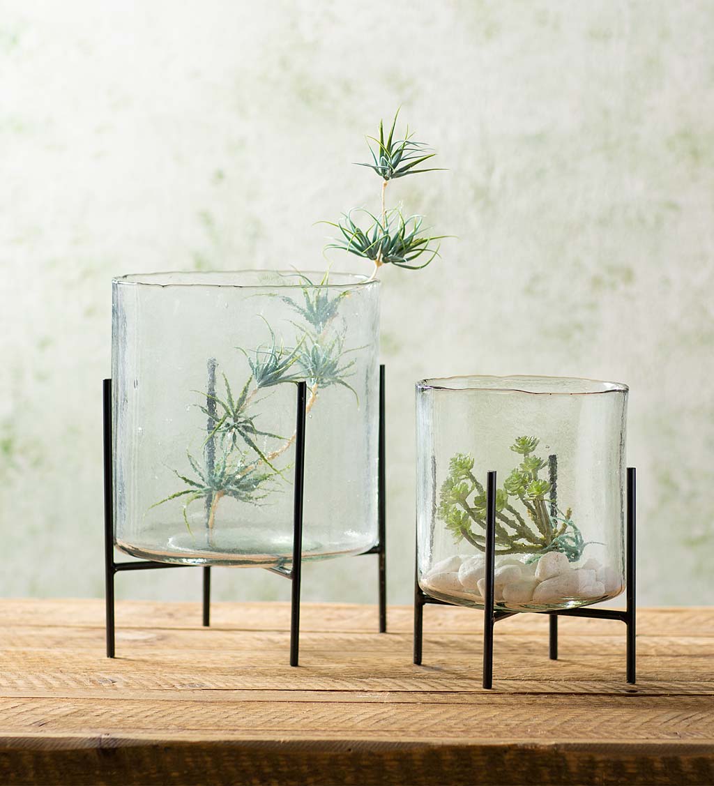 Small&Large Glass Holders with Stand