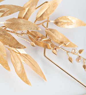 Hanging Golden Stars and Leaves, Set of 3