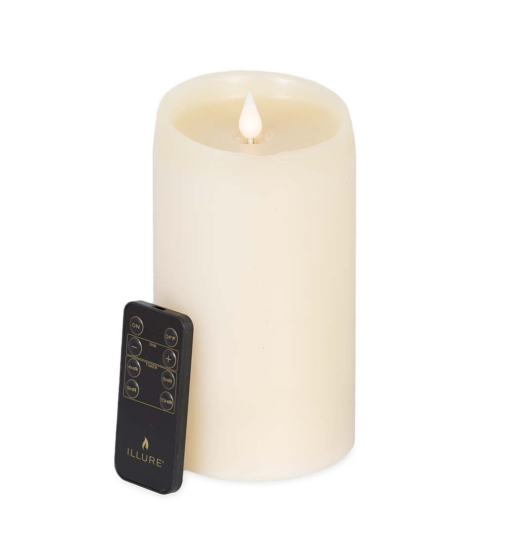 Wax Diffuser Pillar Candle with Remote