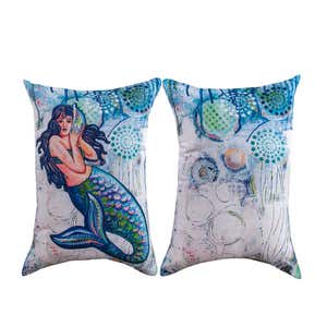 Jewels of the Sea Mermaid Pillow