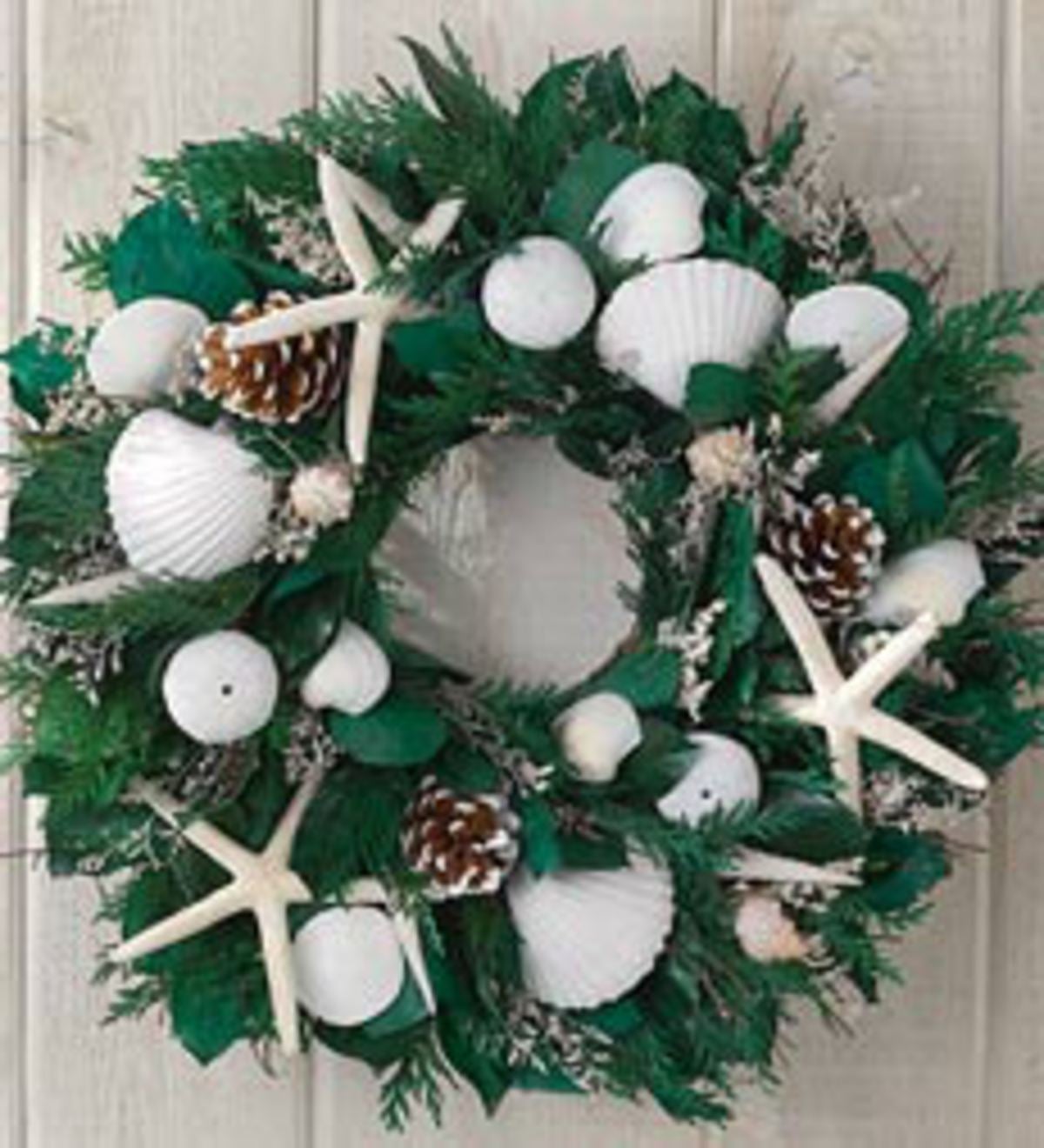 Winter Seashells Wreath