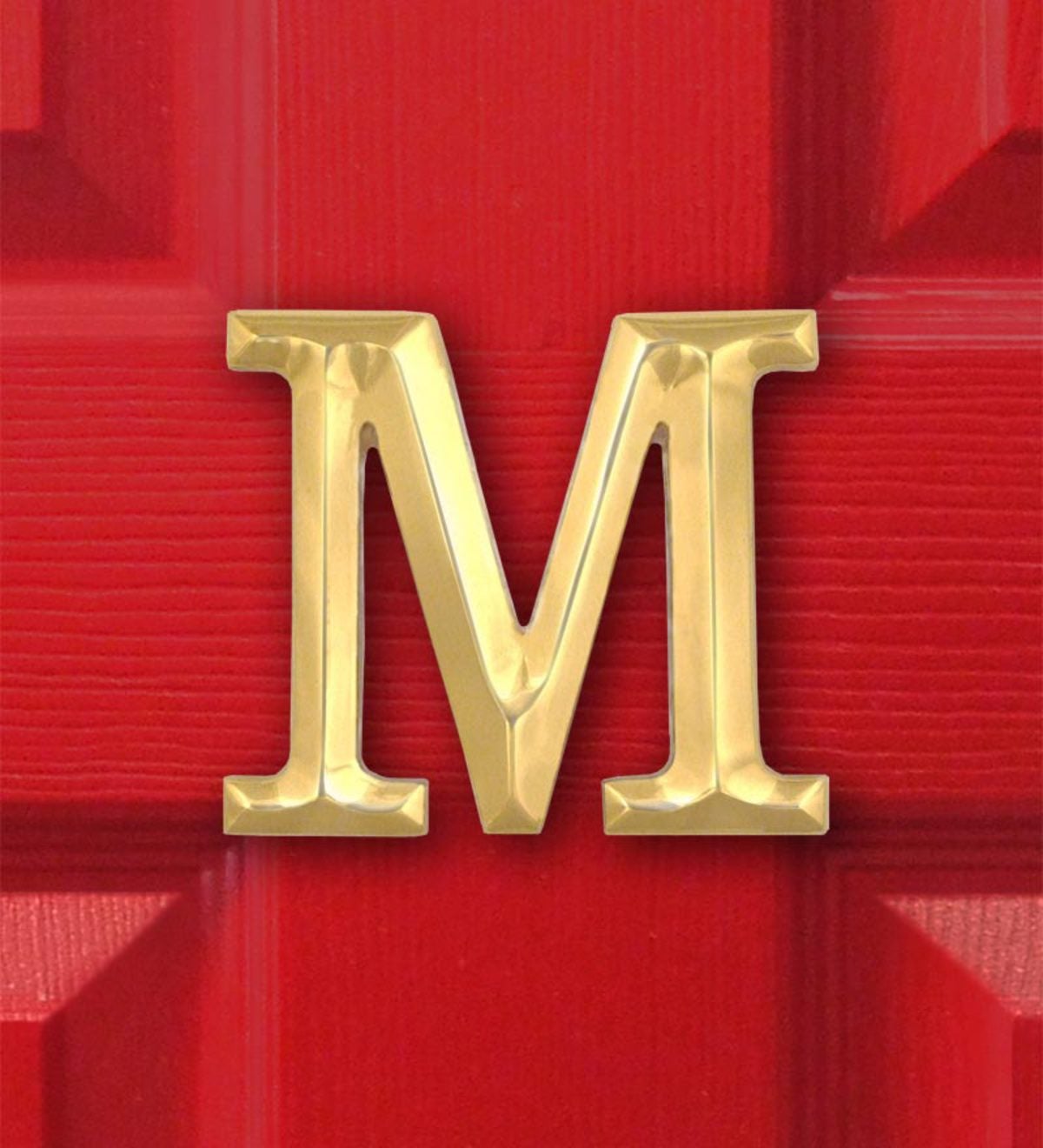 Michael Healy Monogram Doorknocker - Nickel Silver - Letter M