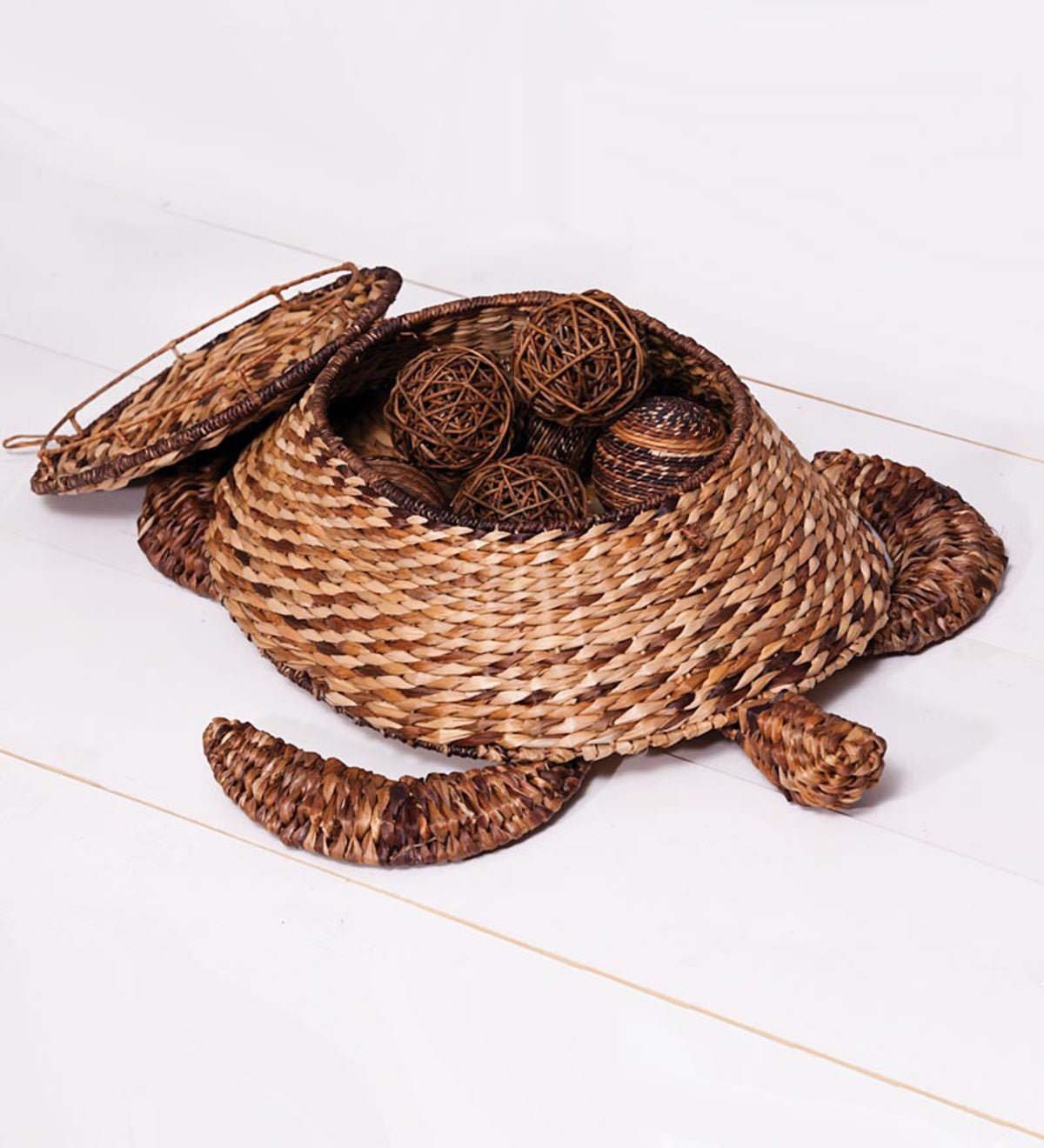 Woven Sea Turtle With Storage