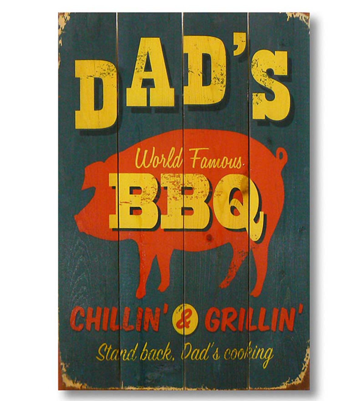 Handcrafted Dad's BBQ Wall Art by Wile E. Wood Art™