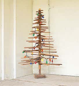 Recycled Handmade Wood Christmas Tree - 60