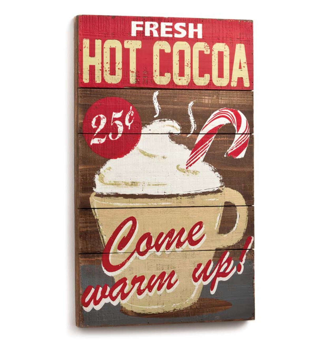 Wooden Hot Cocoa Wall Plaque