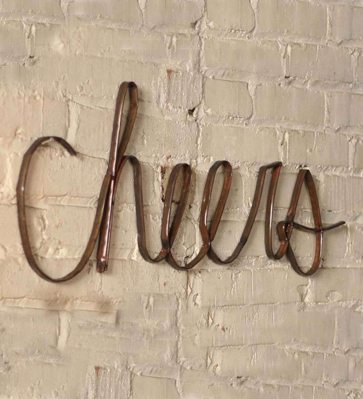 Metal Cheers Wall Sign