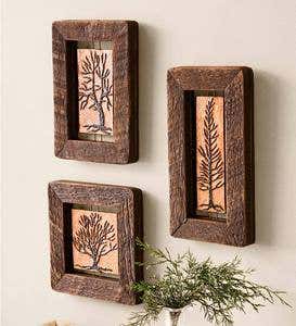 Handcrafted Paper Tree Wall Art - Square