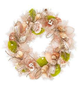 Floral Shell Wreath