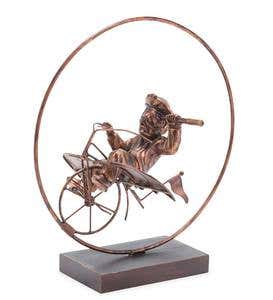 Whimsical Cyclist Sculptures
