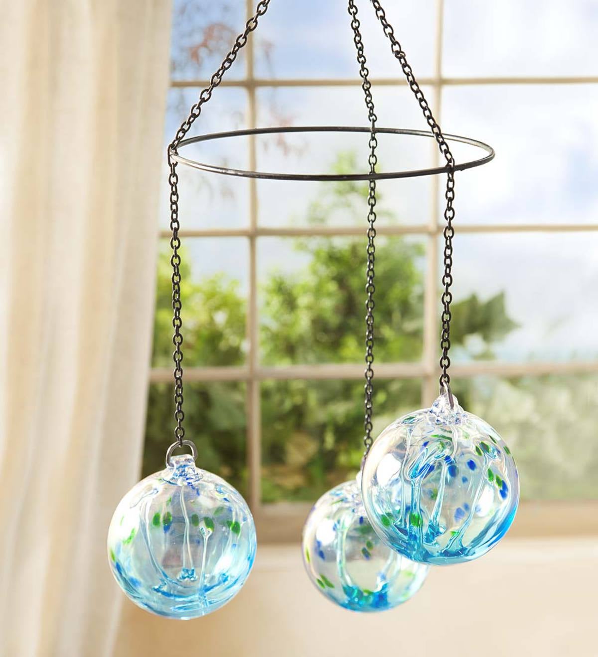 Handblown Glass Ball Mobile