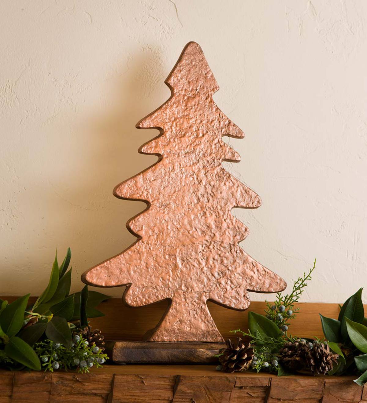 Bronze-Colored Metal Christmas Tree