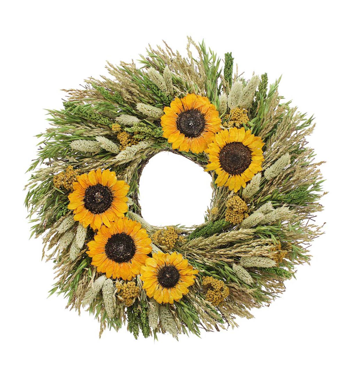Sunny Days Sunflower Wreath