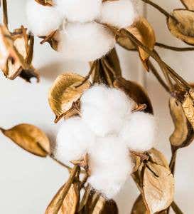 Natural Cotton Wreath