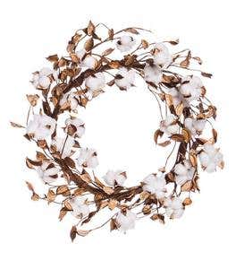 Natural Cotton Wreath