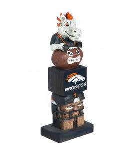 Pro Football Fan Totem Pole - Denver Broncos