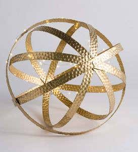 Metal Sphere Ornaments, Set of 3