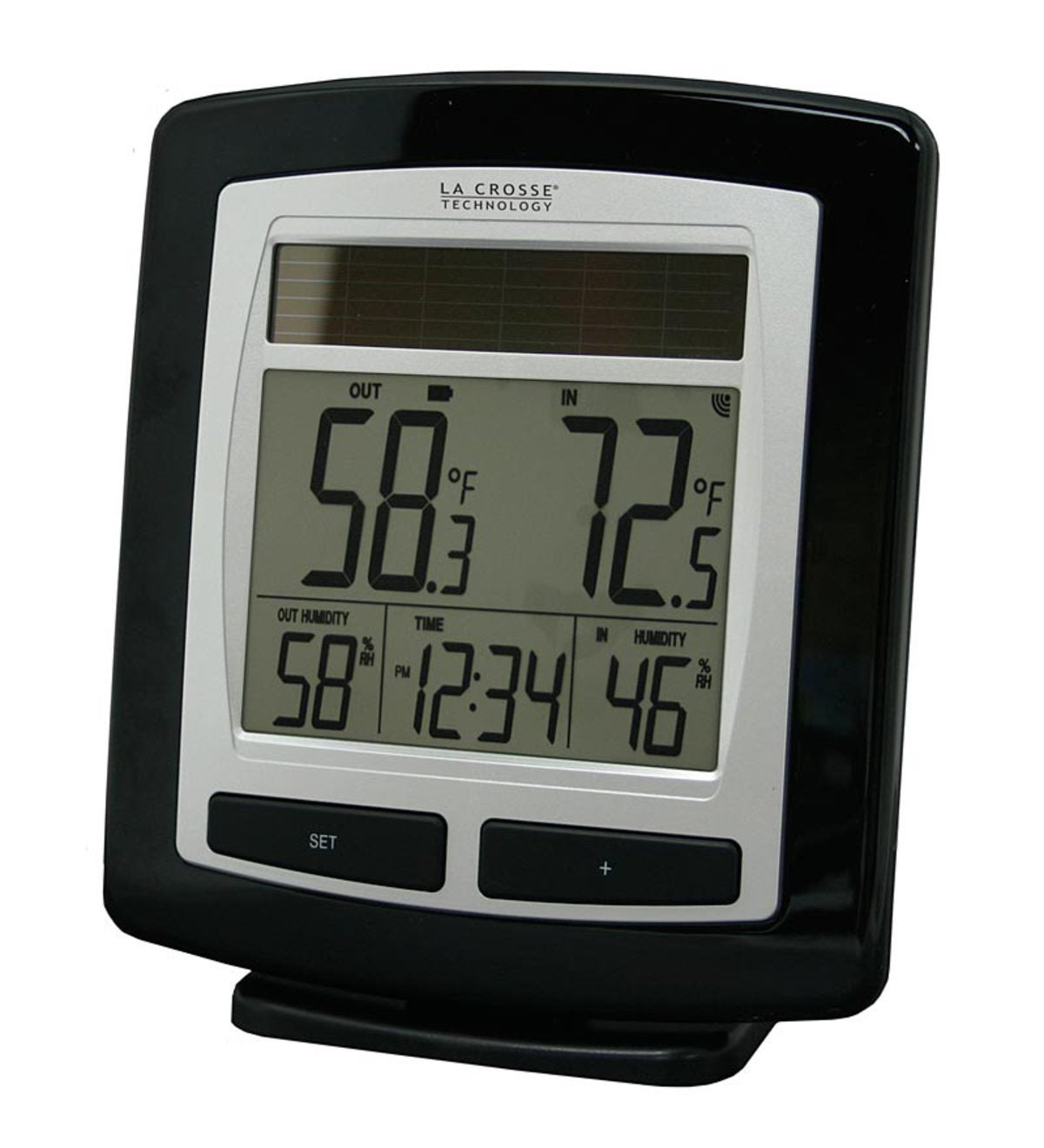 Solar Powered Wireless Humidity/Temperature Station and Sensor by La Crosse Technology