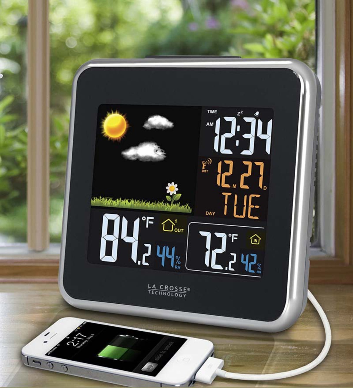 New ! La Crosse Technology Wireless Weather Station with Atomic Time & Date