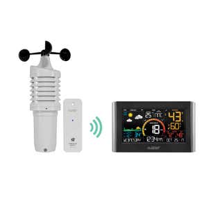 Color Wind Speed Weather Station with Two Wireless Remote Sensors
