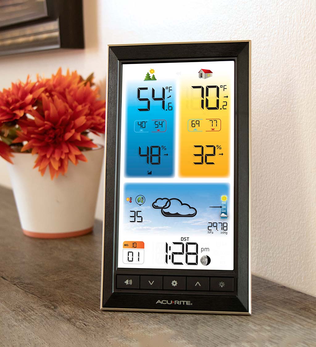 Digital Weather Station with Forecast, Temperature, Clock, and Moon Phase