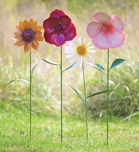 Lifelike Flower Garden Wind Spinner - Daisy