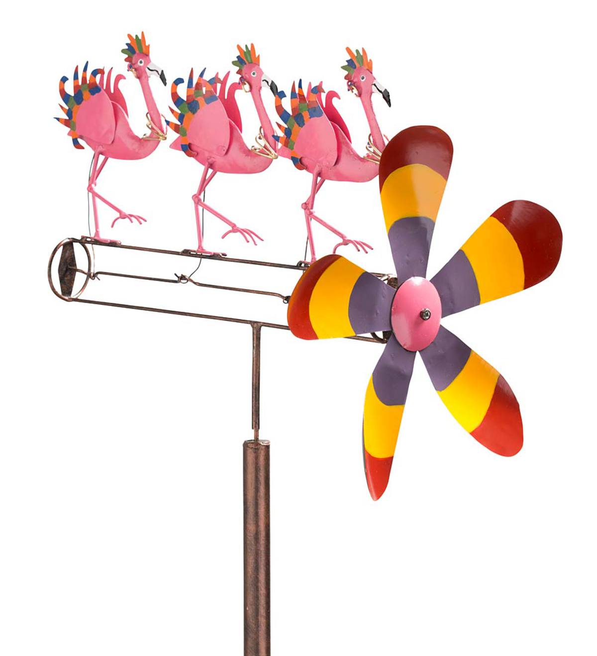 Flamingo Chorus Line Whirligig  - Free 2 Day Delivery