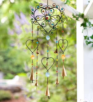 Colorful Heart Wind Chime